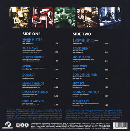 Various : Bite Hard: The Music Of De Wolfe Studio Sampler 1972-80 (LP, Comp)