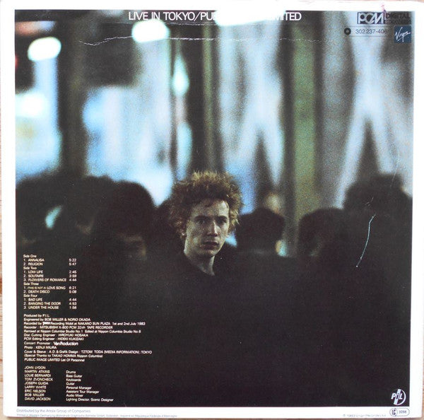 Public Image Limited : Live In Tokyo (2x12", Album)