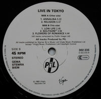 Public Image Limited : Live In Tokyo (2x12", Album)