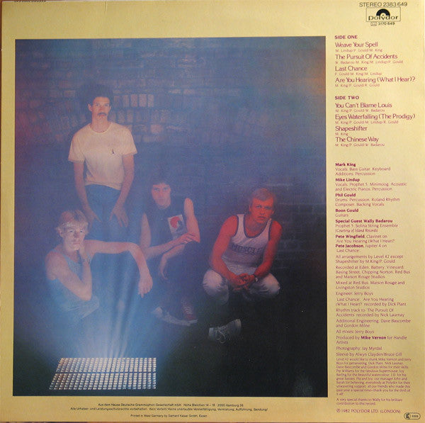 Level 42 : The Pursuit Of Accidents (LP, Album, Inj)