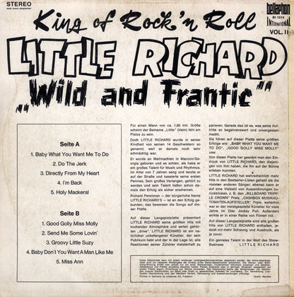 Little Richard : Wild And Frantic (LP, Album)