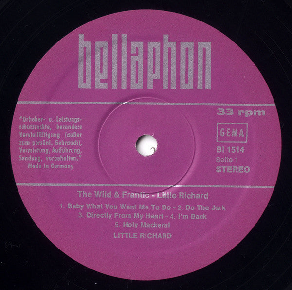 Little Richard : Wild And Frantic (LP, Album)