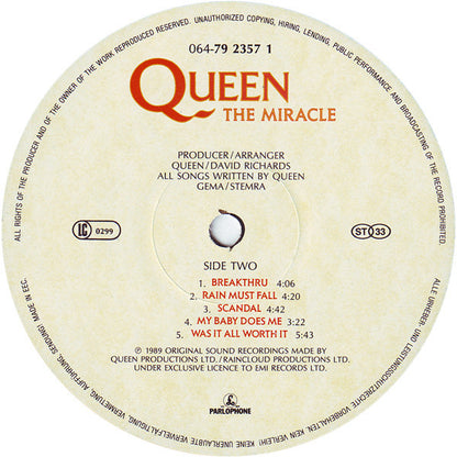 Queen : The Miracle (LP, Album)
