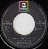 Eddie Holman : Hey There Lonely Girl (7", Single)