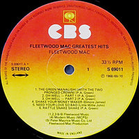 Fleetwood Mac : Fleetwood Mac Greatest Hits (LP, Album, Comp, RE, Gat)