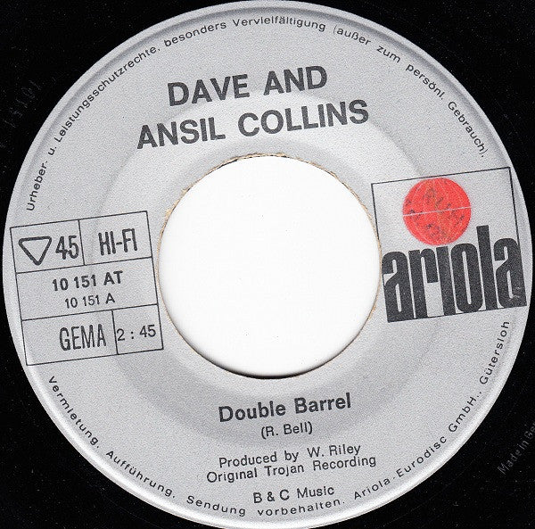 Dave And Ansil Collins* : Double Barrel (7", Single)