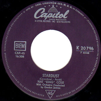 Nat King Cole : Fascination / Stardust (7", Single)