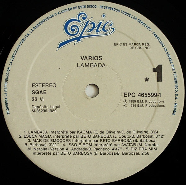 Various : Lambada (2xLP, Comp)