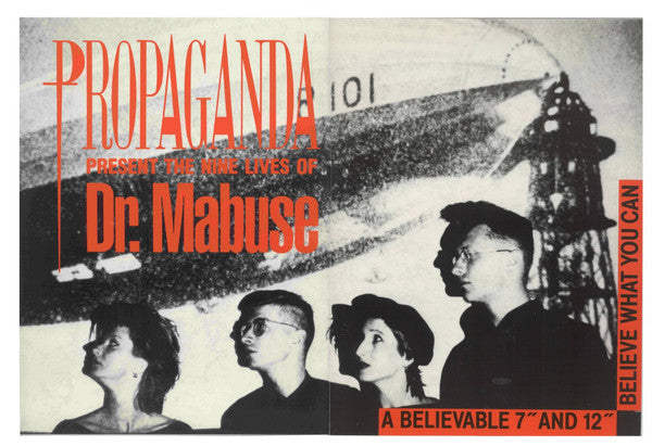 Propaganda : The Nine Lives Of Dr. Mabuse (12", Single, Zep)