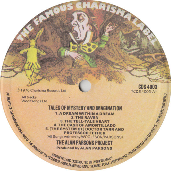 The Alan Parsons Project : Tales Of Mystery And Imagination • Edgar Allan Poe (LP, Album, Bei)