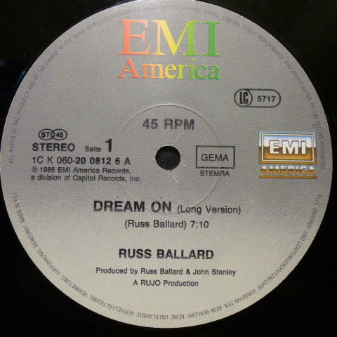 Russ Ballard : Dream On (12", Maxi)