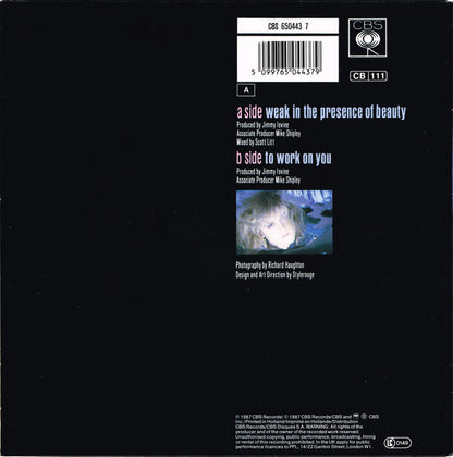 Alison Moyet : Weak In The Presence Of Beauty (7", Single)