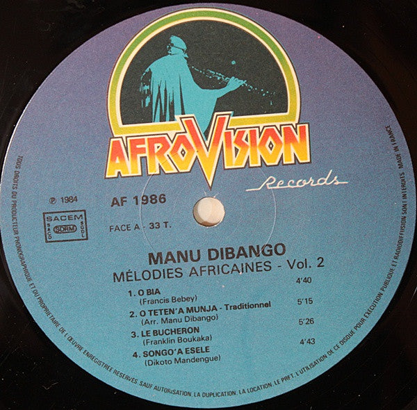 Manu Dibango : Mélodies Africaines Volume 2 (LP, Album)