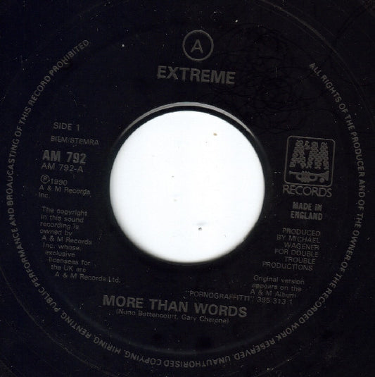 Extreme (2) : More Than Words (7", Single, Juk)