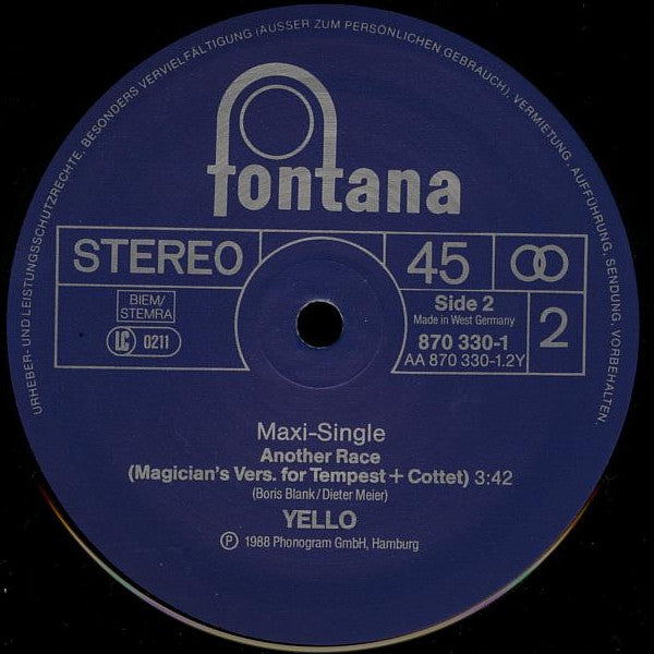 Yello : The Race (12", Maxi)