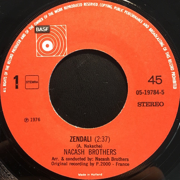 Nacash Brothers* : Zendali (7")