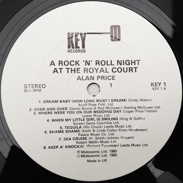 Alan Price : A Rock 'n' Roll Night At The Royal Court Theatre (LP, Album)