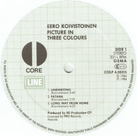 Eero Koivistoinen : Picture In Three Colours (LP, Album, Whi)