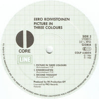 Eero Koivistoinen : Picture In Three Colours (LP, Album, Whi)