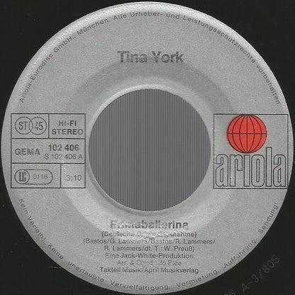 Tina York : Primaballerina (7", Single)