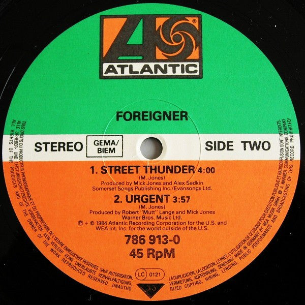 Foreigner : I Want To Know What Love Is (Extended Version) (12", Maxi)