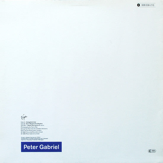 Peter Gabriel : Sledgehammer (12", Maxi)