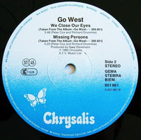 Go West : We Close Our Eyes (Total Overhang Club Mix) (12", Maxi)