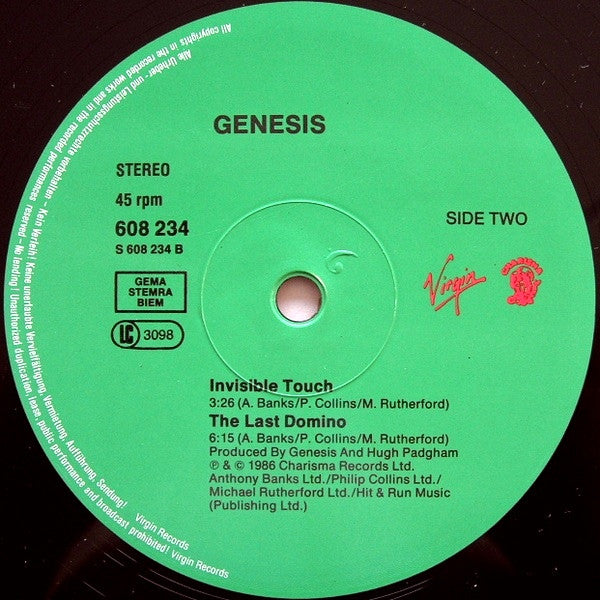Genesis : Invisible Touch (12", Maxi)