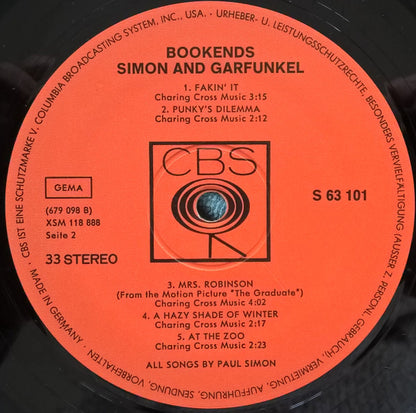 Simon & Garfunkel : Bookends (LP, Album)