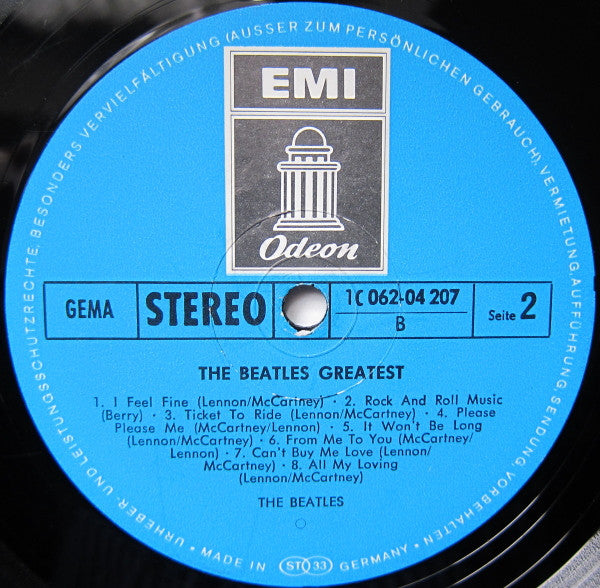 The Beatles : The Beatles' Greatest (LP, Comp, RE)