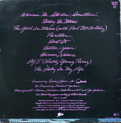 Michael Jackson : Thriller (LP, Album, RP, Gat)