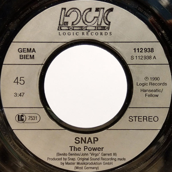 Snap! : The Power (7", Single)