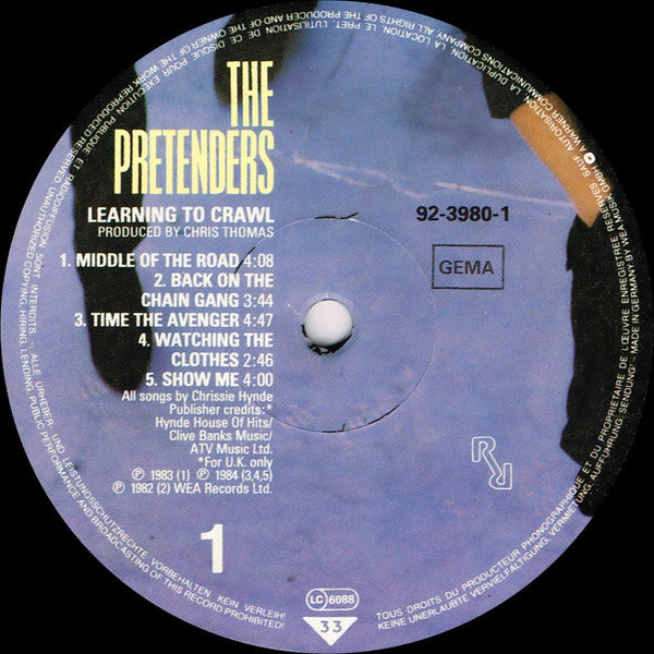 The Pretenders : Learning To Crawl (LP, Album)