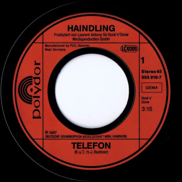 Haindling : Telefon (7", Single)