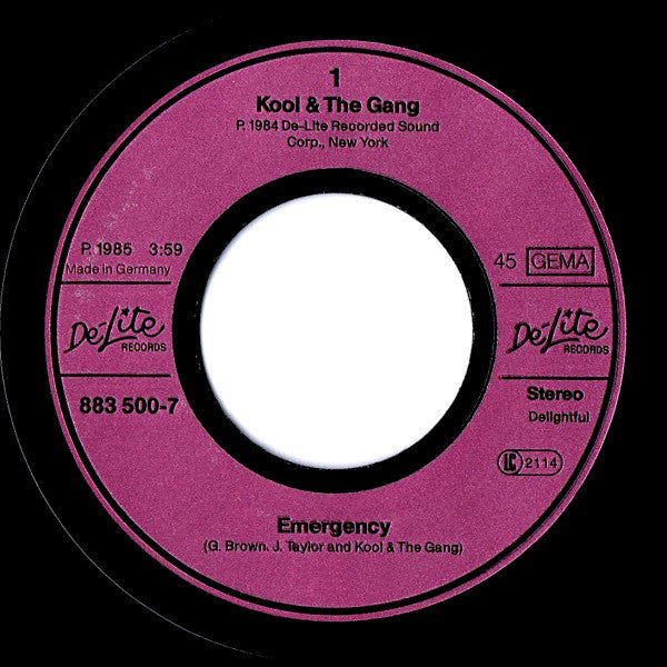 Kool And The Gang* : Emergency (7", Single)