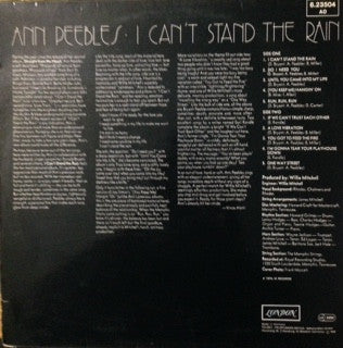 Ann Peebles : I Can't Stand The Rain (LP, Album, RP)
