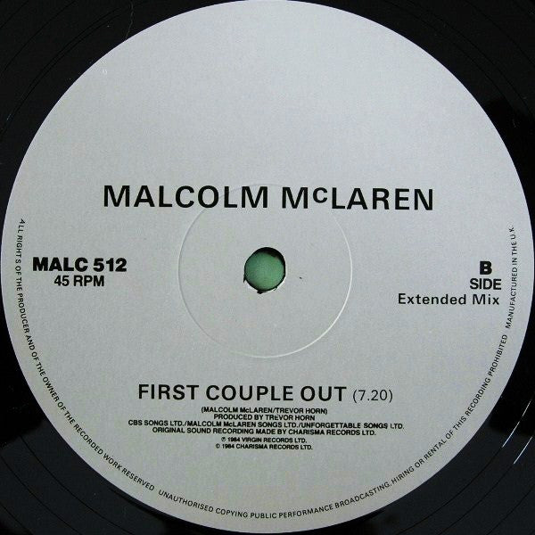 Malcolm McLaren : Madam Butterfly (12", Single)