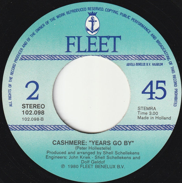 Cashmere : Stop (7")