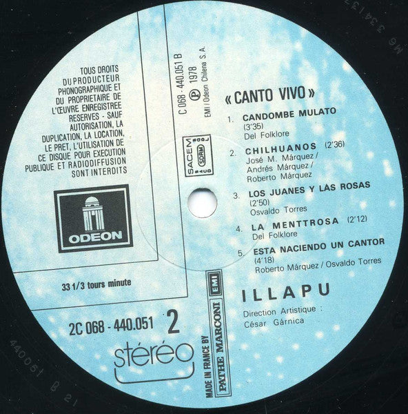 Illapu : Canto Vivo (LP)
