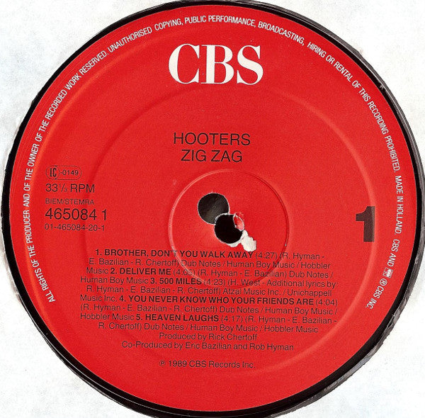 Hooters* : Zig Zag (LP, Album)