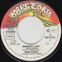 Rare Earth : Midnight Lady (7", Single)