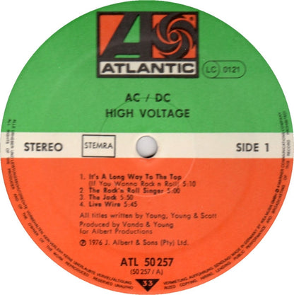 AC/DC : High Voltage (LP, Album)