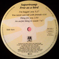 Supertramp : Free As A Bird (LP, Album, Pin)
