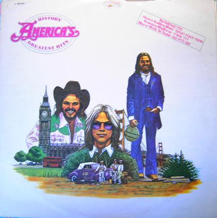 America (2) : History - America's Greatest Hits (LP, Comp)