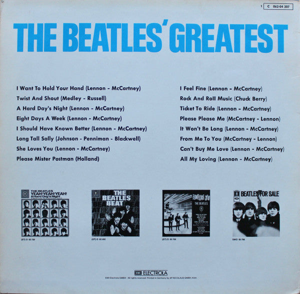 The Beatles : The Beatles' Greatest (LP, Comp, RE)