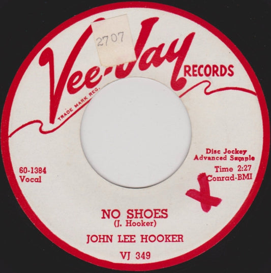 John Lee Hooker : No Shoes / Solid Sender (7", Promo)