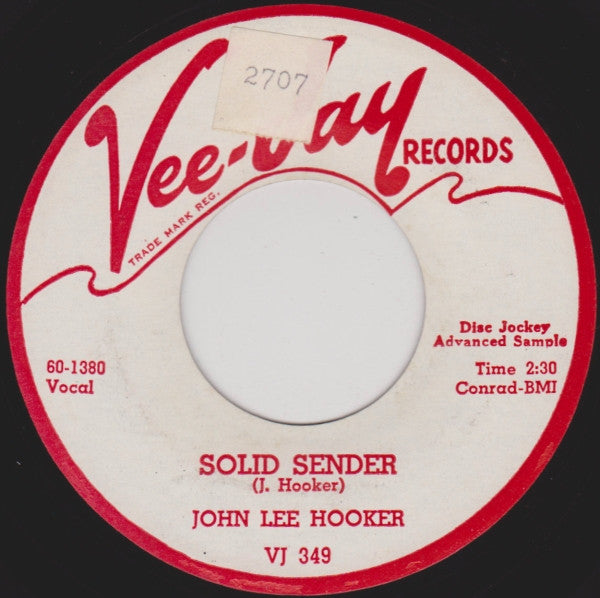 John Lee Hooker : No Shoes / Solid Sender (7", Promo)