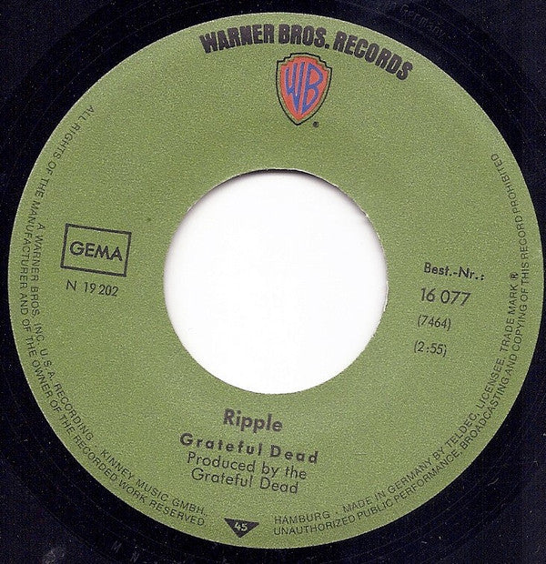 The Grateful Dead : Truckin' / Ripple (7", Single)