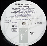 Mike Oldfield : Earth Moving (LP, Album)