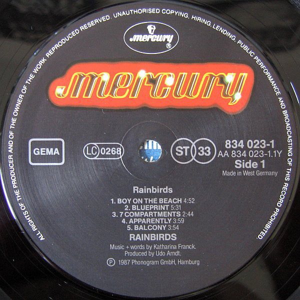 Rainbirds : Rainbirds (LP, Album, PG )